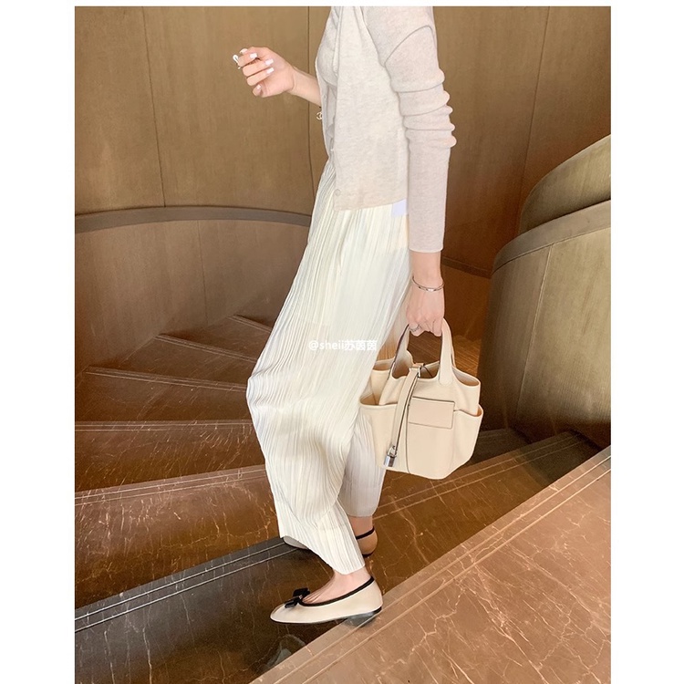 Prowow❤Giày Búp Bê Da Thật Đế Mềm Mũi Vuông Đính Nơ Thời Trang Cho Nữ