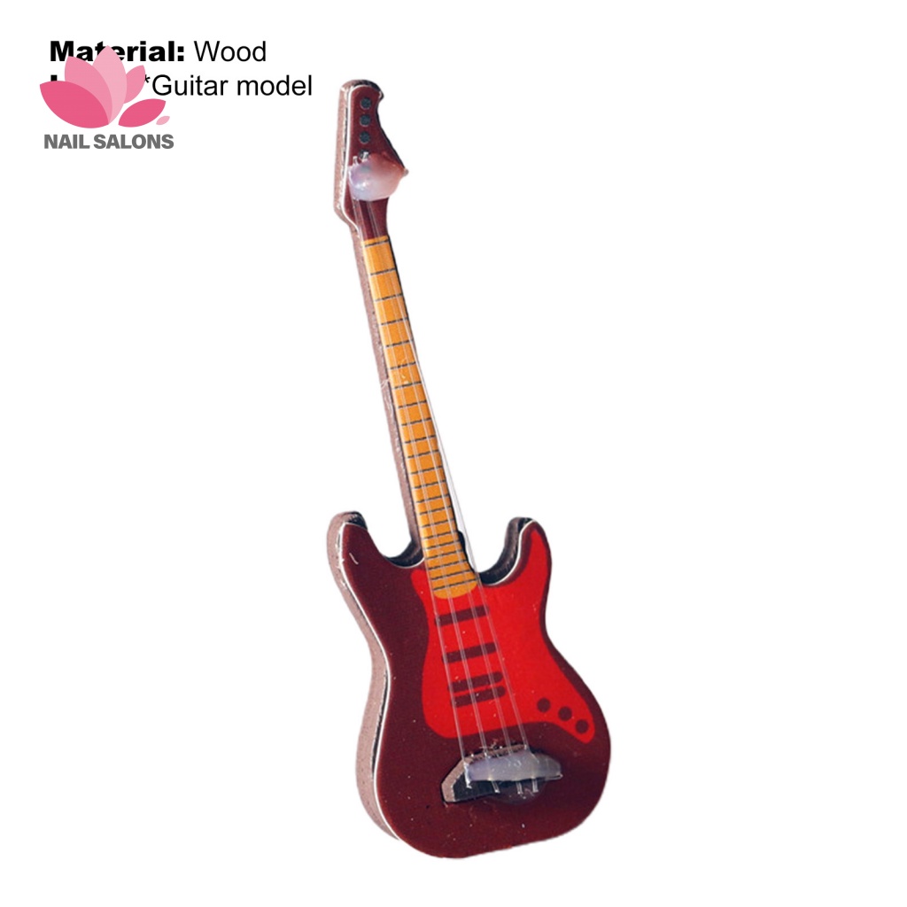 Đàn Guitar Mini Kết Cấu Cao Cấp Dùng Trang Trí Nhà Búp Bê