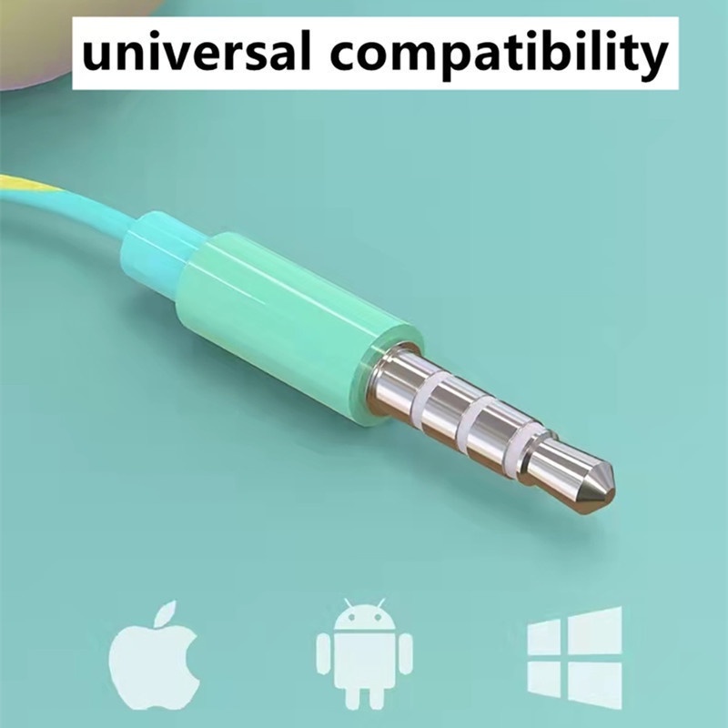 Tai Nghe Nhét Tai Jack 3.5mm Có Micro Chuyên Dụng Cho Điện Thoại Máy Tính