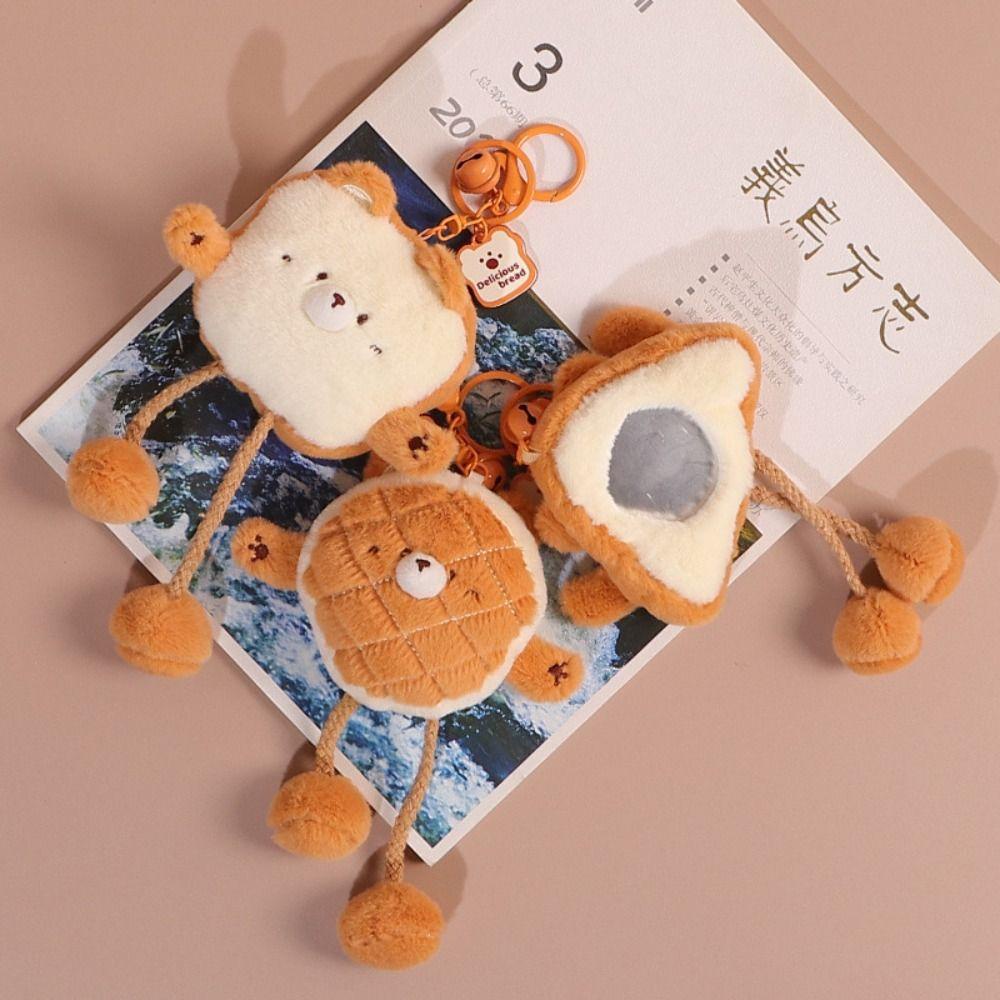 Mmluck Móc Khóa Gấu Bông Trang Điểm / Bánh Hamburger / Tiền Xu Hoạt Hình Đáng Yêu