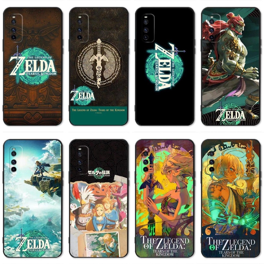 Anime cartoon the legend of zelda: tears of the kingdom diy mobile phone case cho iphone 4/5/6/7/8 / se 2020 / x / xr / 11/12/13/14/15