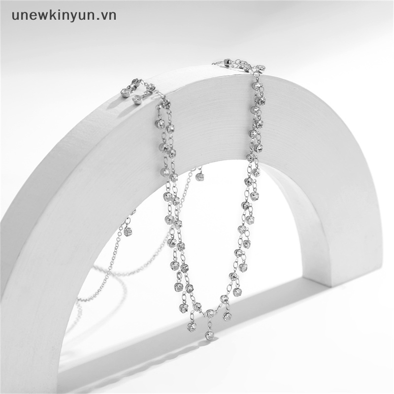 Dây Xích Đeo Hông Đính Đá Zircon Phối Tua Rua Thời Trang Cho Nữ