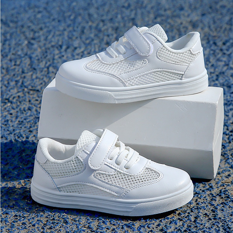 Giày Thể Thao Đế Mềm Phối Lưới Thoáng Khí Thời Trang Mùa Hè 2023 Cho Bé Trai Tiểu Học