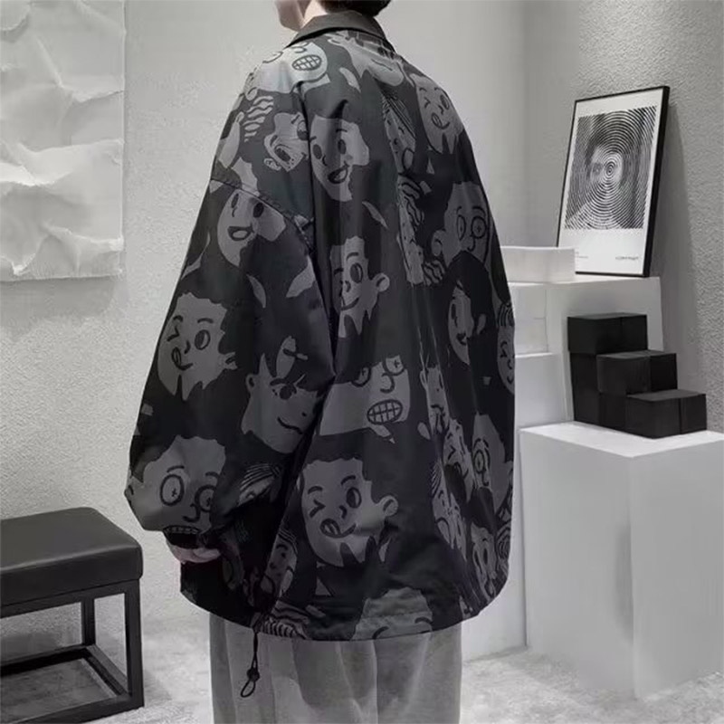 Áo Khoác Hai Mặt Dáng Rộng Phong Cách Hàn Quốc Thời Trang Cho Nam