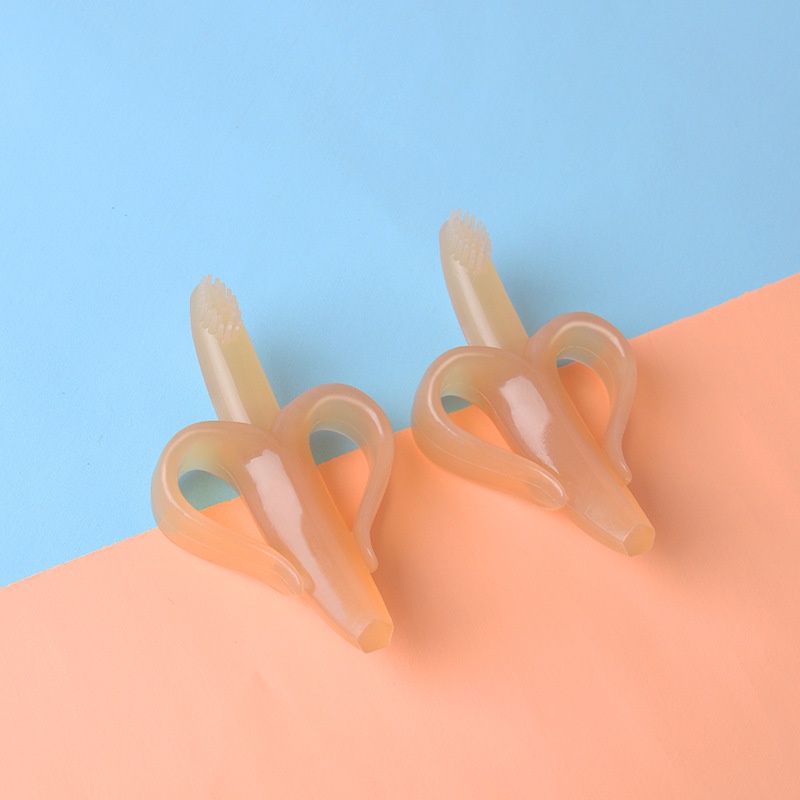 Bàn Chải Đánh Răng Hình Quả Chuối Dành Cho Bé 0 + Tháng Tuổi