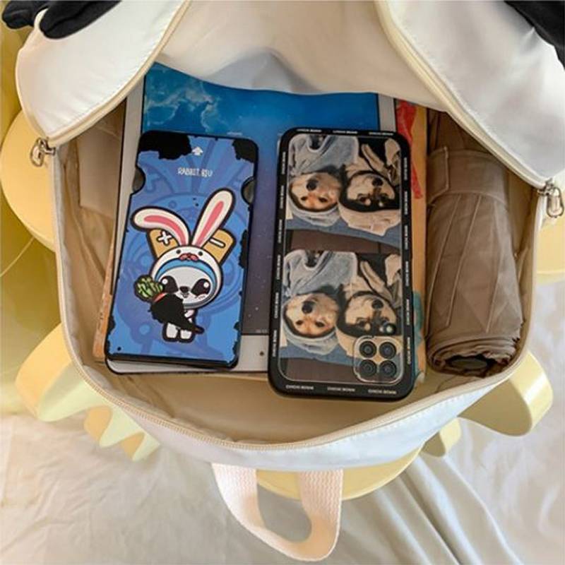 Ere1 Balo Đi Học Nhẹ In Họa Tiết Gấu Trúc Hoạt Hình Dễ Thương Thời Trang Cho Nữ