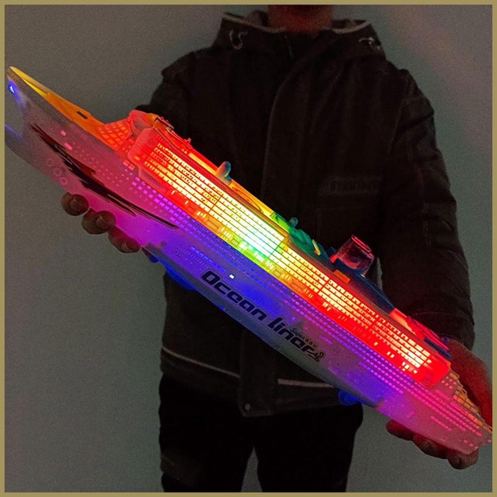 Đồ Chơi Tàu Thuyền Du Lịch Có Đèn LED Và Âm Thanh Vui Nhộn paca3vn