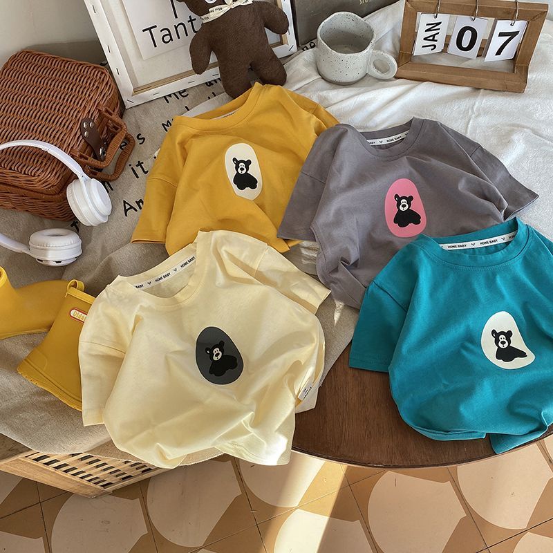 Áo Thun Cotton Mỏng Tay Ngắn Cổ Tròn Màu Trơn Phong Cách Nhật Hàn Thời Trang Mùa Hè Mới 2023 Dành Cho Nữ