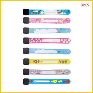 Set 8 Vòng Đeo Tay Chống Lạc Bằng Xốp Có Thể Tái Sử Dụng Cho Trẻ Em