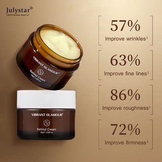 Naturals Retinol Cream For Face With Hyaluronic Acid Kem chống lão hóa Retinol Moisturizer Kem chống nhăn cho mặt, Điều trị mụn 2,5% Retinol Complex Kem ban đêm JULYSTAR
