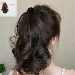 Nữ mới tóc đuôi ngựa tóc giả sóng lớn mảnh phụ kiện tóc phụ nữ cô gái tóc giả tóc đuôi ngựa dài xoăn kiểu băng quấn tóc