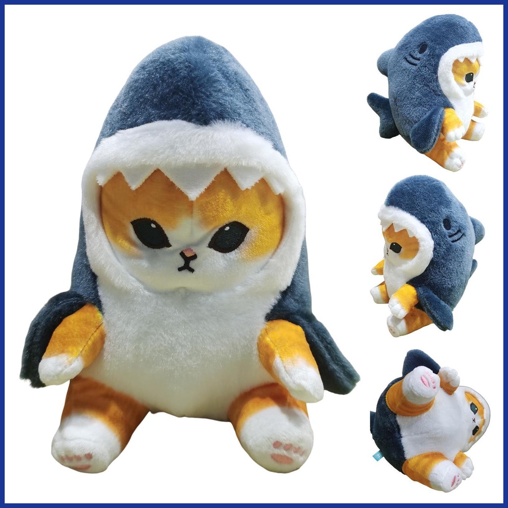 Dễ thương cá mập mèo đồ chơi sang trọng 4.72 inch tôm chiên mèo nhồi bông động vật sang trọng búp bê nhồi bông mềm đồ chơi giáng sinh sinh aiavn