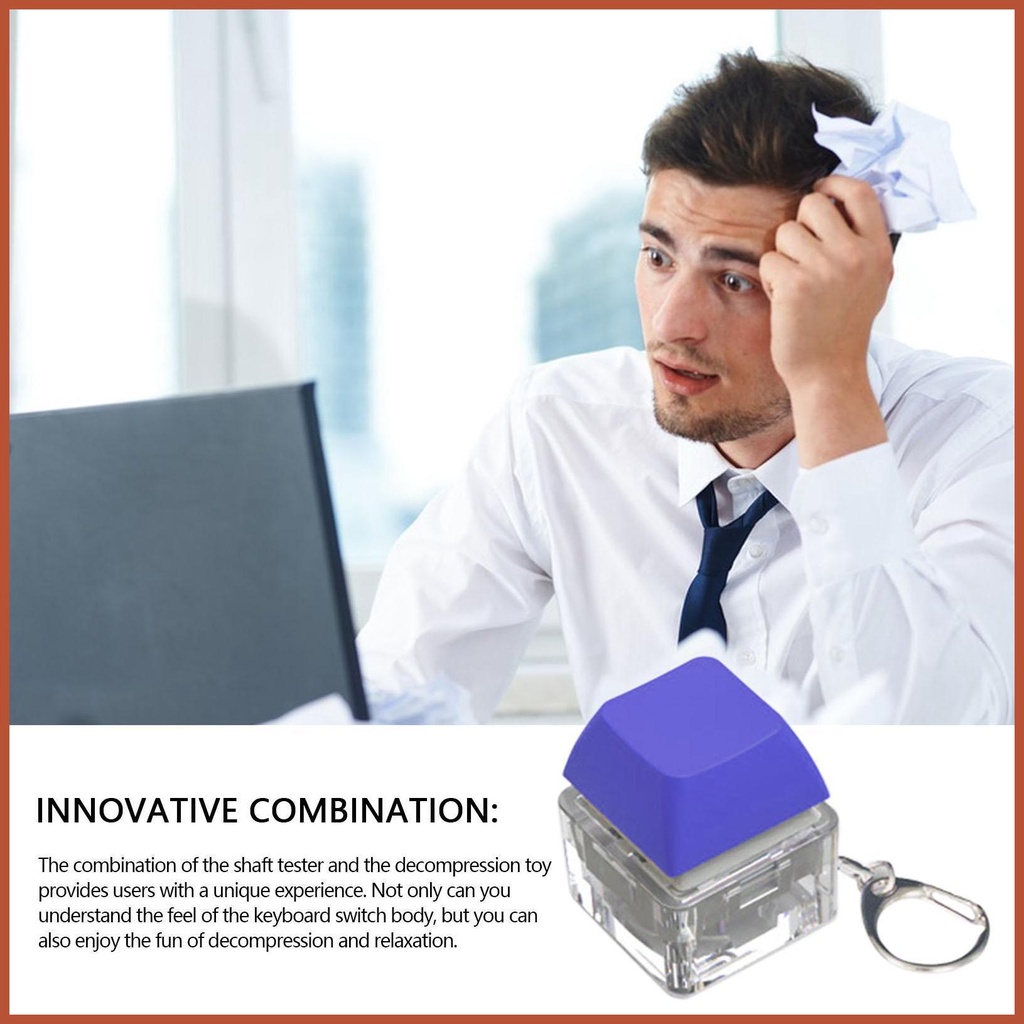 Bàn phím keychain bàn phím cơ trục tester đồ chơi thư giãn nút thần tài đồ chơi ngón tay giảm căng thẳng quà tặng bhsydvn