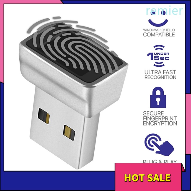 Re usb fingerprint reader tương thích với win7 / 10/11 biometric scanner padlock