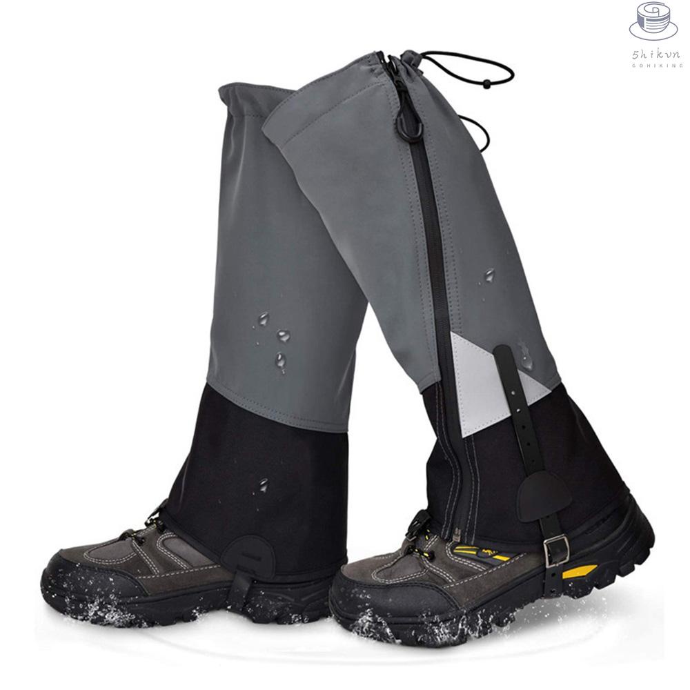 Legging gaiter du lịch ngoài trời ủ ấm chân đi bộ đường dài trượt tuyết không thấm nước mùa đông che giày khởi động du lịch bảo vệ chân