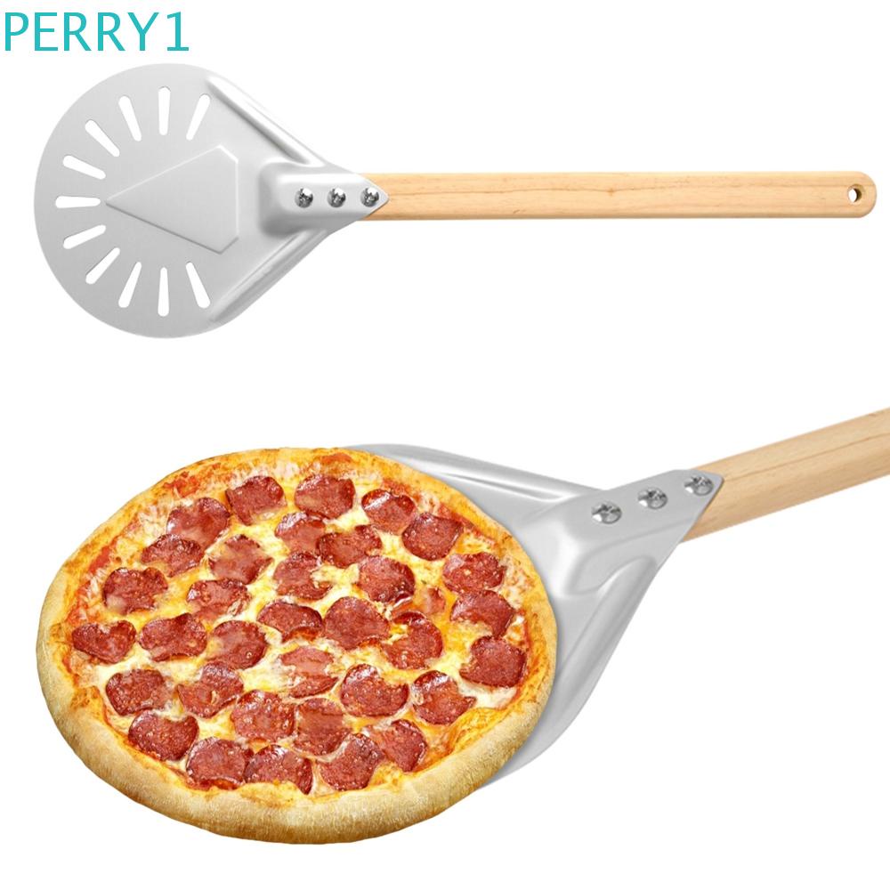 Perry pizza peel có thể tháo rời 7/8/9/10 inch tay cầm bằng gỗ thìa nấu ăn ngoài trời phụ kiện lò nướng pizza xẻng tiện ích nhà bếp