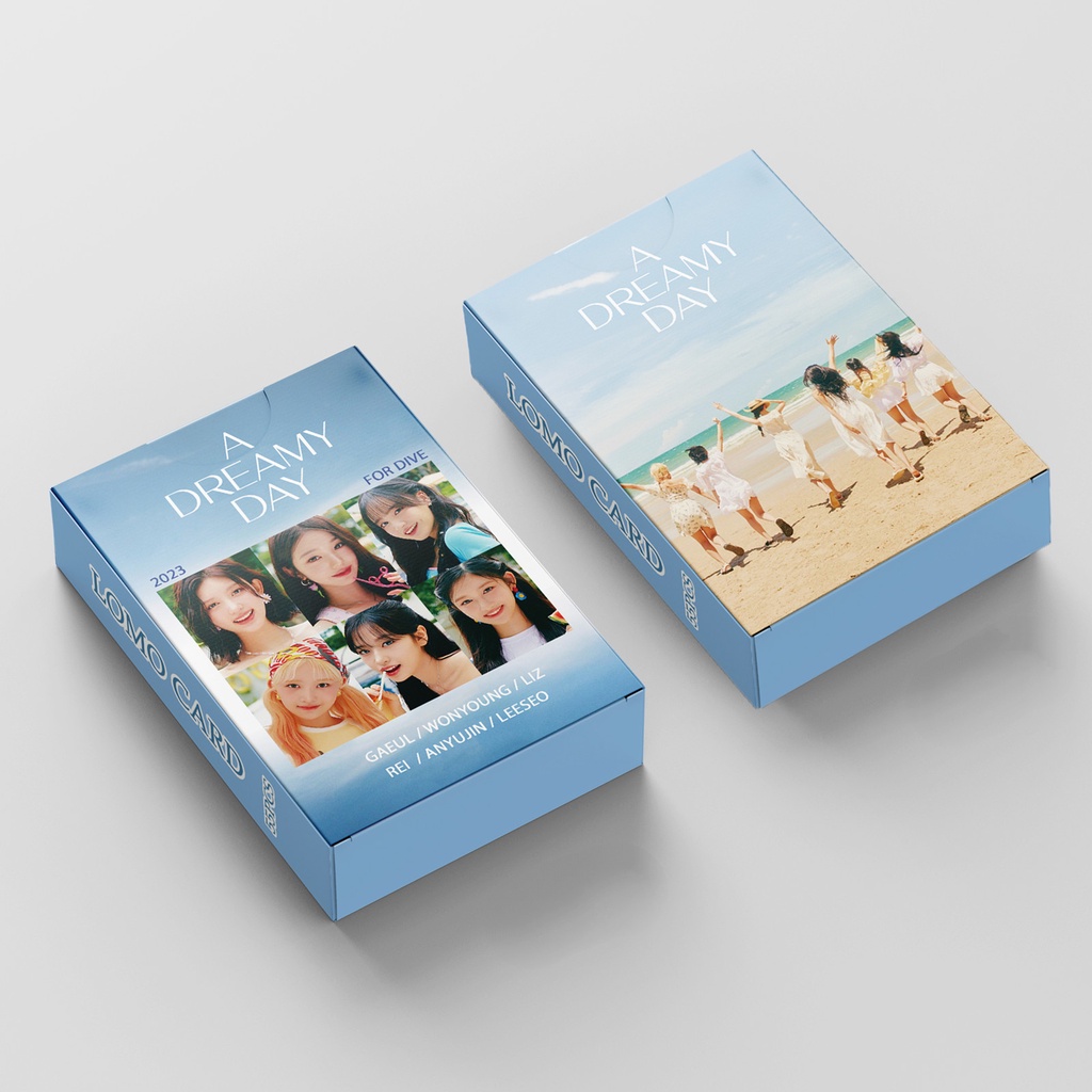 55 cái / hộp ive a dreamy day new album photo book photocards lomo cards wonyoung rei liz leeseo gaeul yujin kpop postcards on sale jy