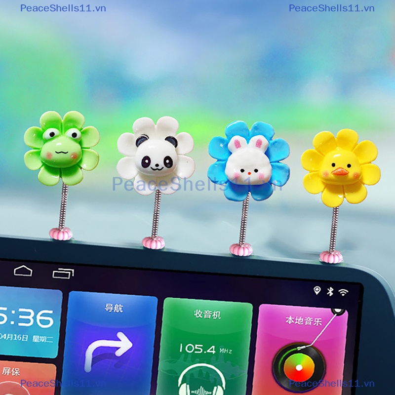 Peaceshells dễ thương lắc đầu bobble hoa nội thất ô tô trang trí hoa trang trí nội thất ô tô phụ kiện trang trí hoa dễ thương.