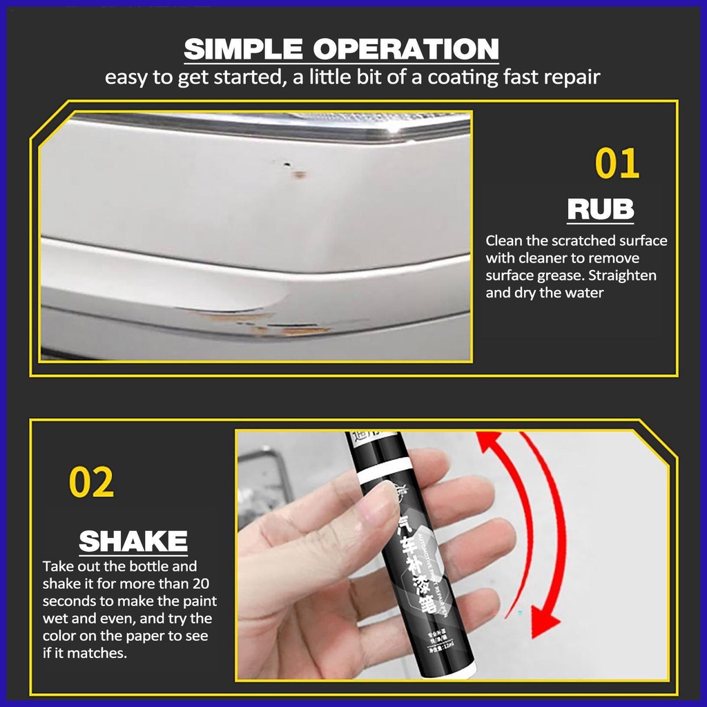 Bút tẩy vết xước ô tô bút sơn sửa vết xước ô tô bút tẩy vết xước ô tô bút cảm ứng dễ dàng & nhanh chóng sửa chữa robpvn