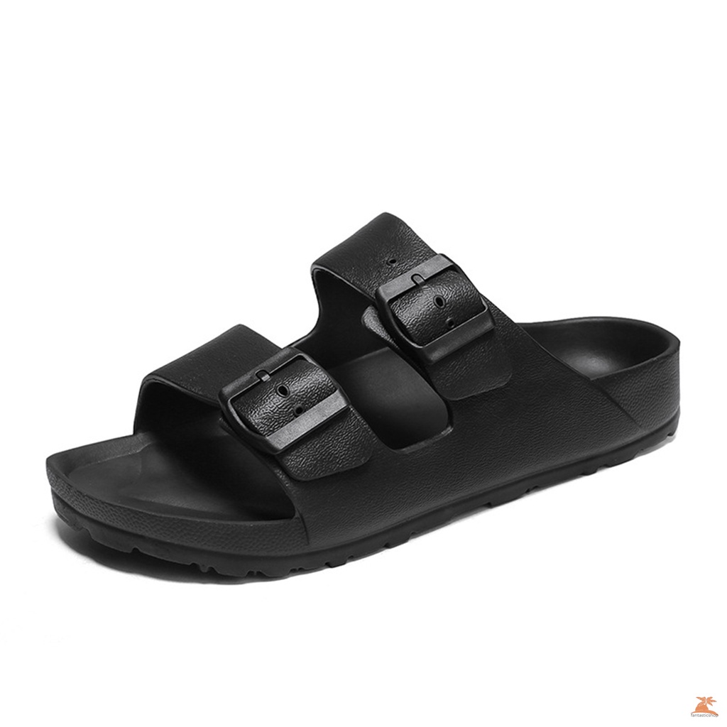 Double strap casual slides sandal wear-resistant long service life slippers
