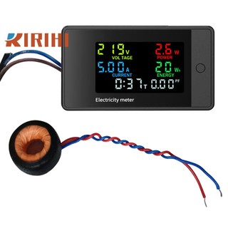 RIRIHI Ac 100-265v 20a / 100a màn hình lcd kỹ thuật số điện áp hiện tại công suất đồng hồ vạn năng ampe kế vôn kế với biến áp hiện tại
