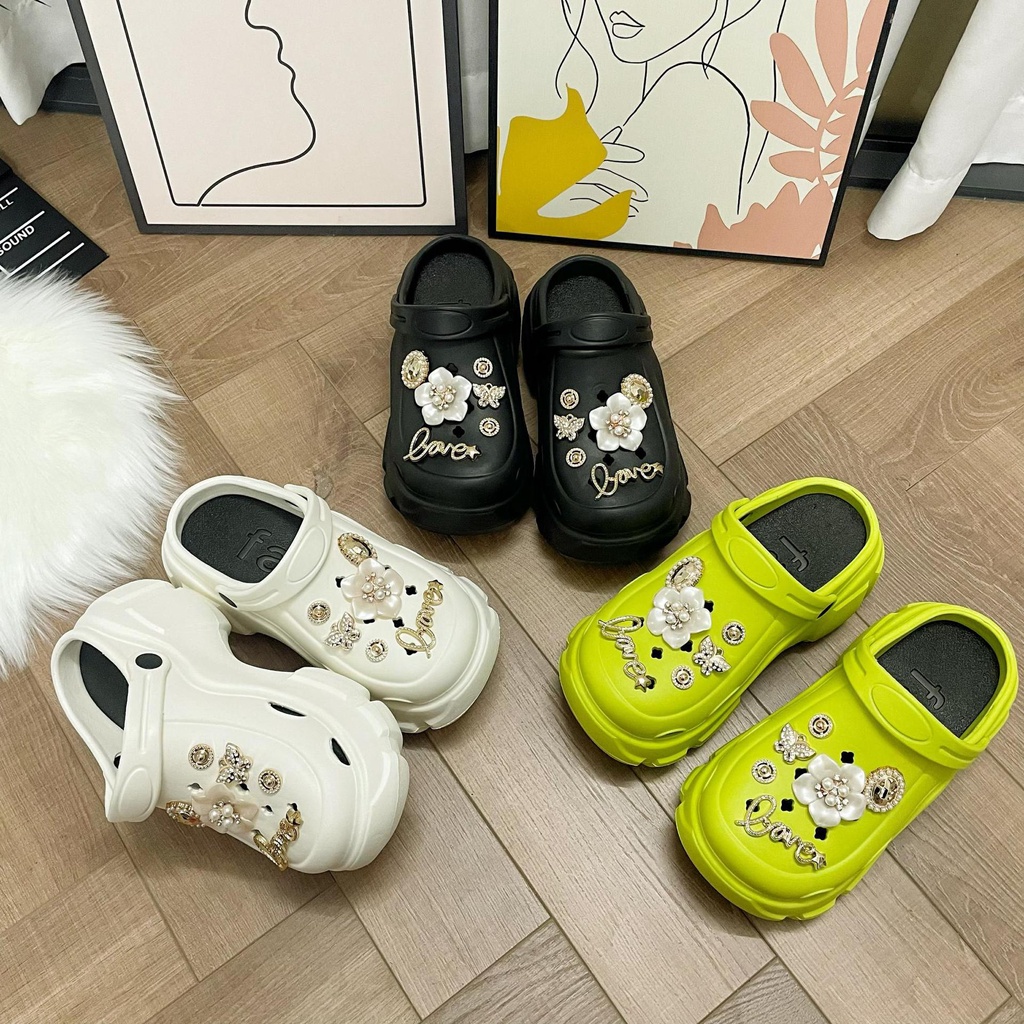 HHH Dép CROSS 5CM dép Sandal nữ Mùa hè Đế Dày thoải mái Xinh Xắn  B98G14I