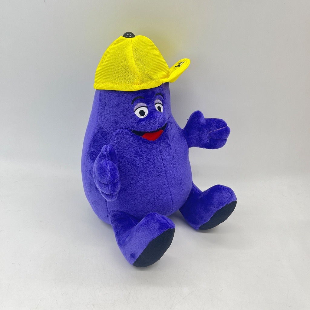 Tiktok grimace shake yellow hat purple grimace milkshake monster đồ chơi sang trọng