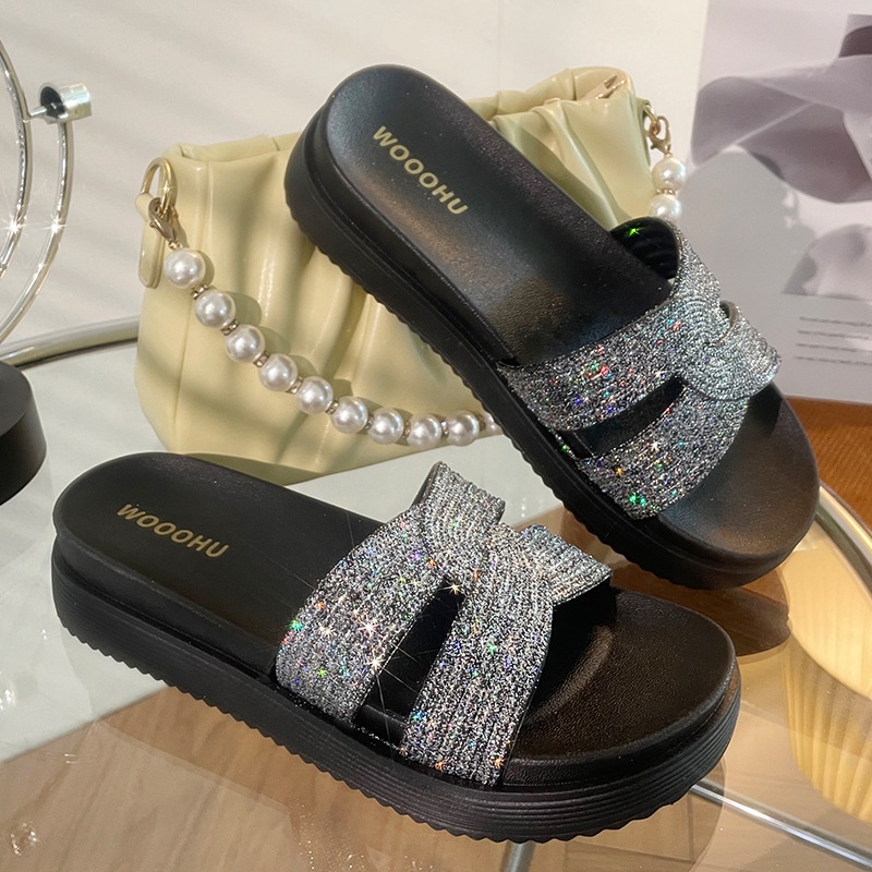 HONGXINJIE dép sandal nữ dép đi biển 2023 HOTSALE Dép cổ điển B20H0S8