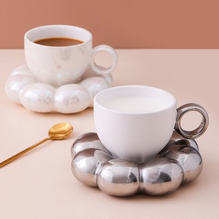 Cốc cà phê ins bắc âu cốc cà phê hoa hướng dương giá trị cao cốc gốm sứ cốc cốc cốc cốc cốc đựng đồ gia dụng