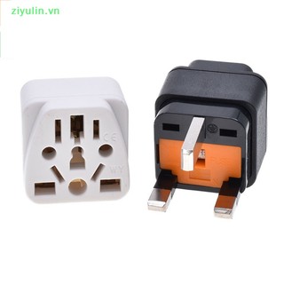 Ziyulin uk travel plug adapter type g multi-type conversion outlet socket to britain singapore malaysia power converter with fuse 13a vn