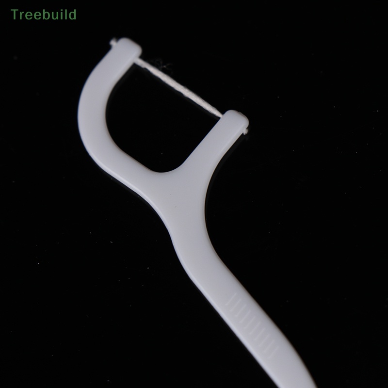 100 cái dùng một lần chỉ nha khoa bàn chải kẽ răng tăm làm sạch răng