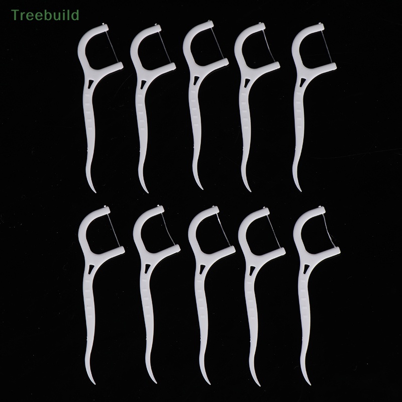 100 cái dùng một lần chỉ nha khoa bàn chải kẽ răng tăm làm sạch răng