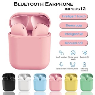 Tai Nghe bluetooth 5.0 macaron i12 Cảm Ứng