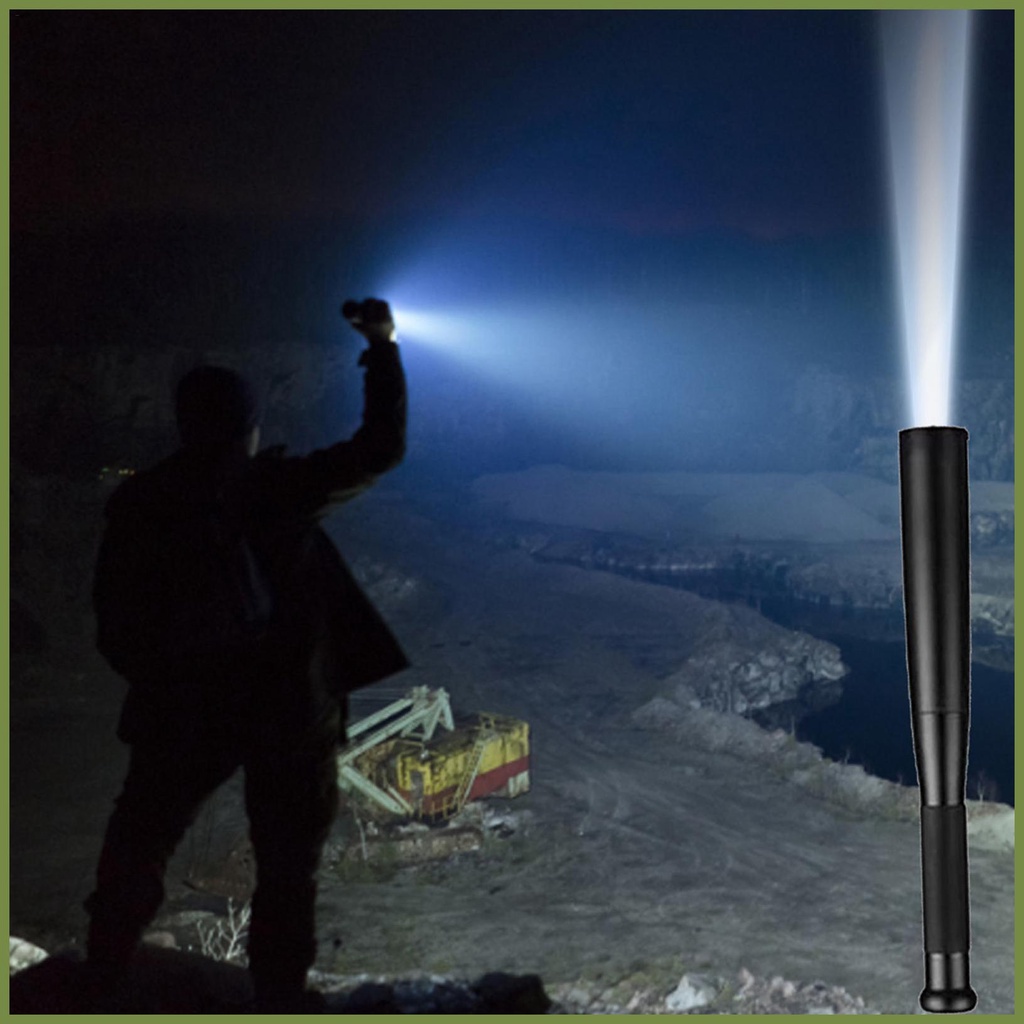 Bóng chày bat đèn pin led đèn pin hợp kim nhôm chống thấm nước cho trường hợp khẩn cấp tự bảo vệ chiếu sáng ngoài trời kouvn kouvn