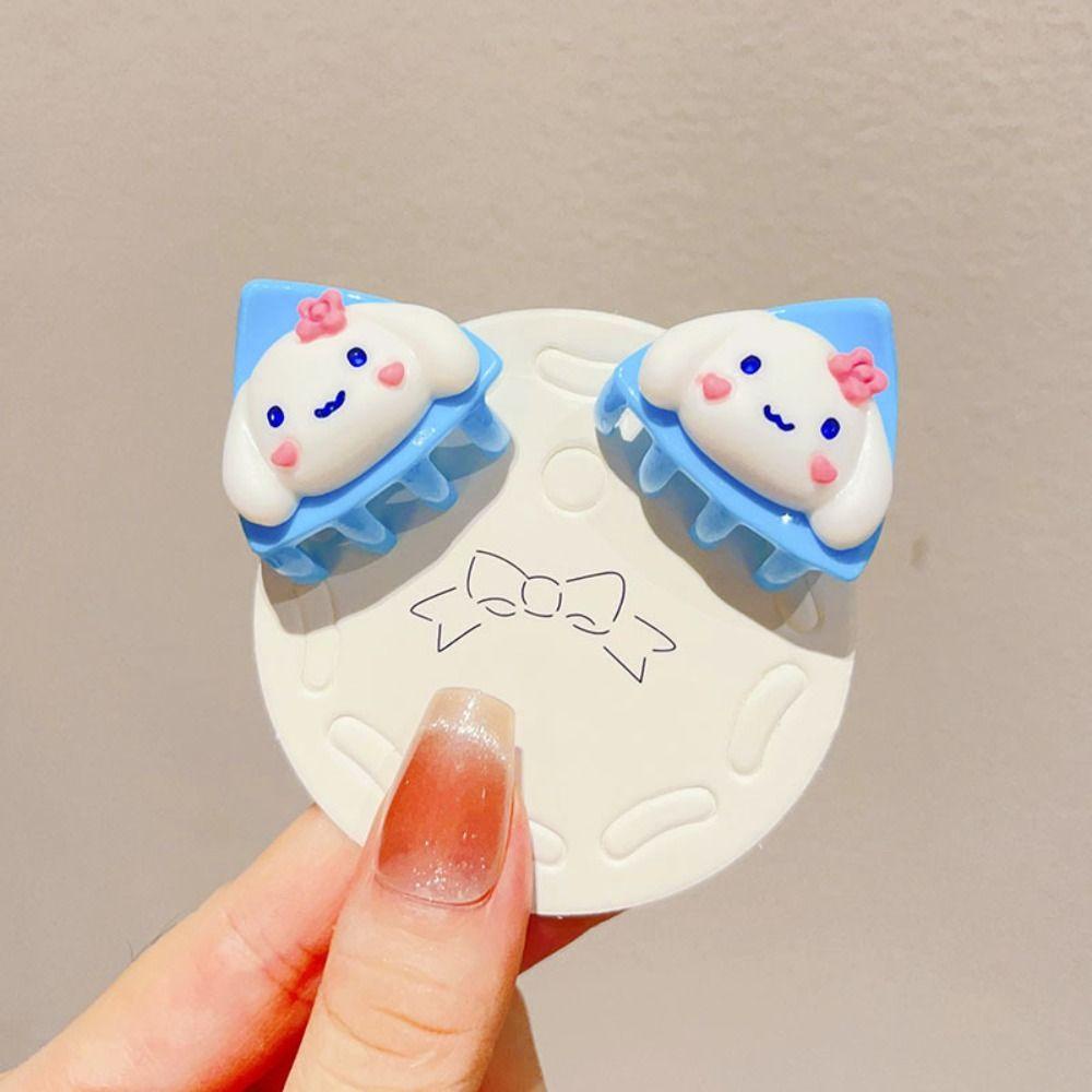 Cabeza cinnamorol mini hair claw, kuromi kawaii my melody bb clip, mini hairpin cartoon duckbill clip trẻ em