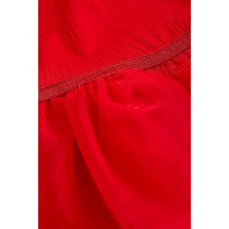 Đầm thun phối voan dài tay hàng H&M xuất