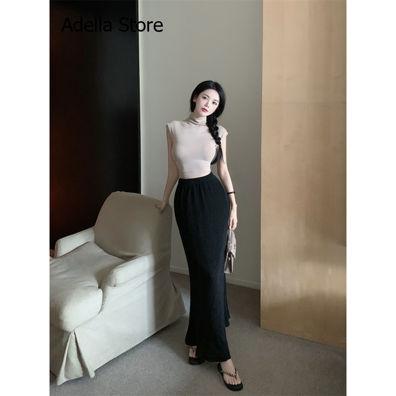 Adella Store váy Chân váy thời trang váy nữ hàng cao cấp tính cách Mẫu ngắn 2023 NEW A93M2G9