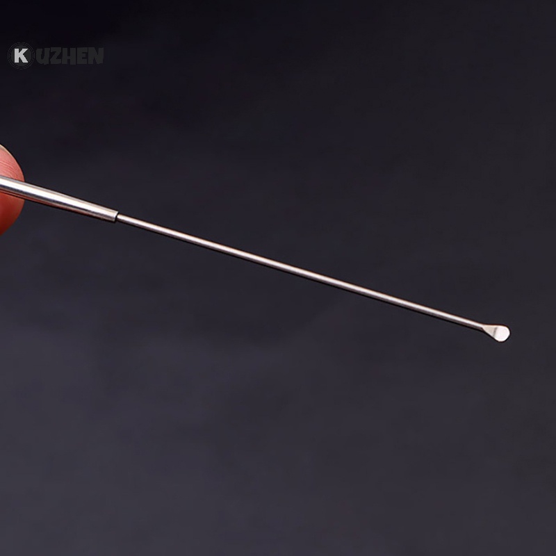 Kuzhen 18cm gắp tai làm sạch ráy tai chất tẩy rửa ráy tai curette dụng cụ gắp bằng thép không gỉ nóng