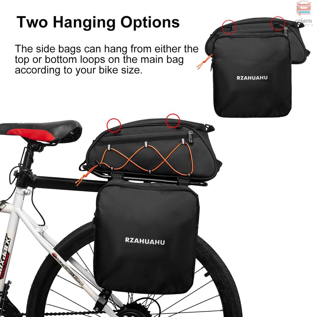 ⛷️3-trong-1 túi giá đỡ xe đạp túi thân xe đạp không thấm nước túi ghế sau túi làm mát với túi treo hai bên đi xe đạp túi hành lý chở hàng túi đeo vai pannier