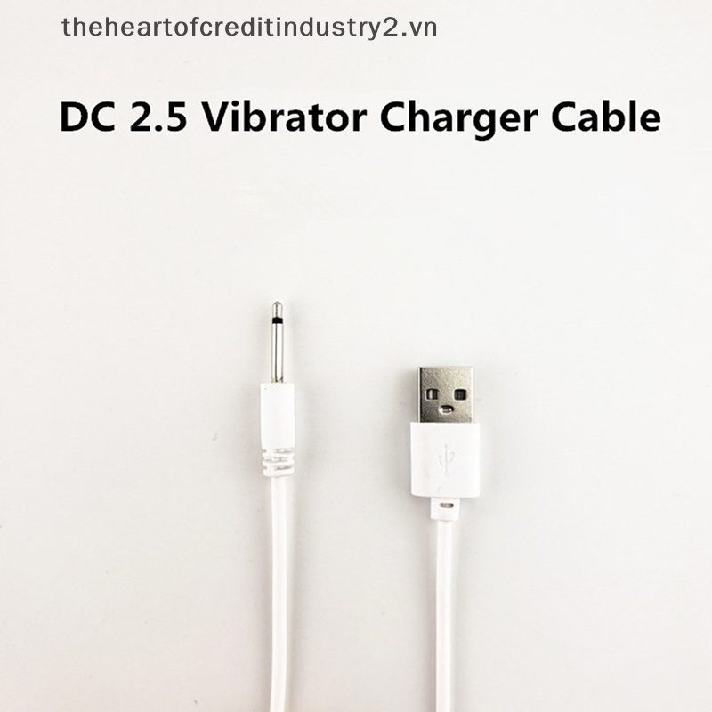 Dây cáp sạc usb dc 2.5 vibrator cho máy rung có thể sạc lại.