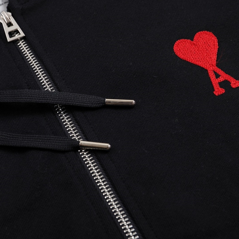 Ami-mới! Logo thương hiệu: love khăn thêu thiết kế dây kéo, cao-chất lượng dây kéo không có răng, không nứt, và lụa trượt lớn, cả nam và nữ phong cách