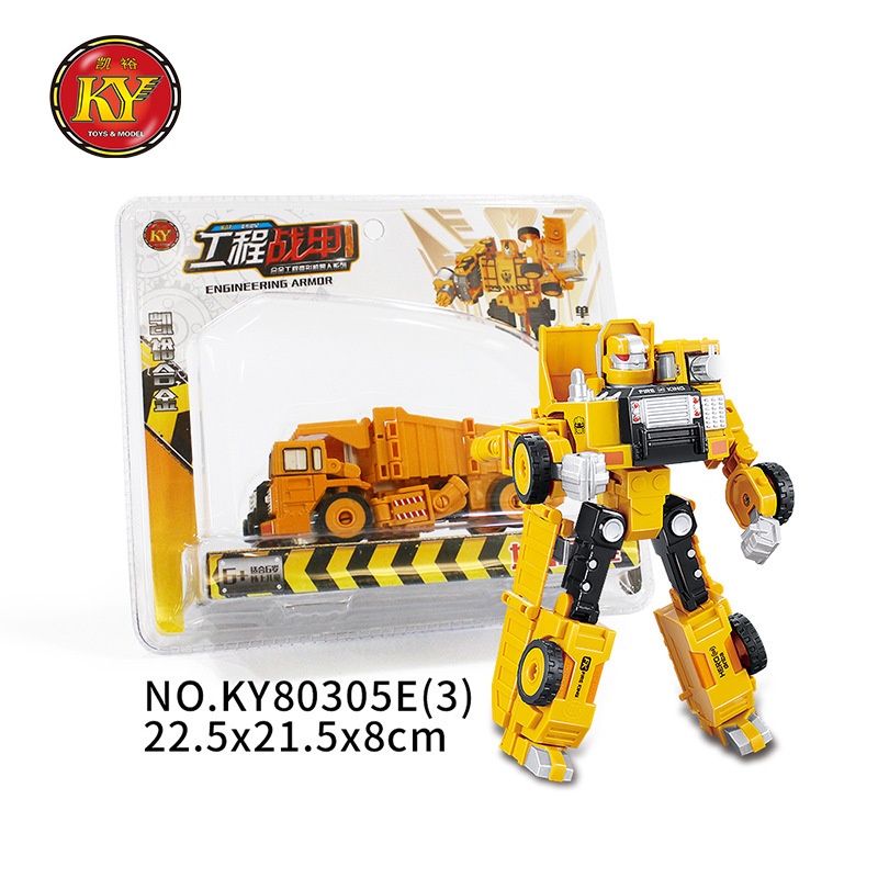 Mô hình xe ô tô biến hình robot, xe lắp ráp siêu nhân hợp kim cao cấp