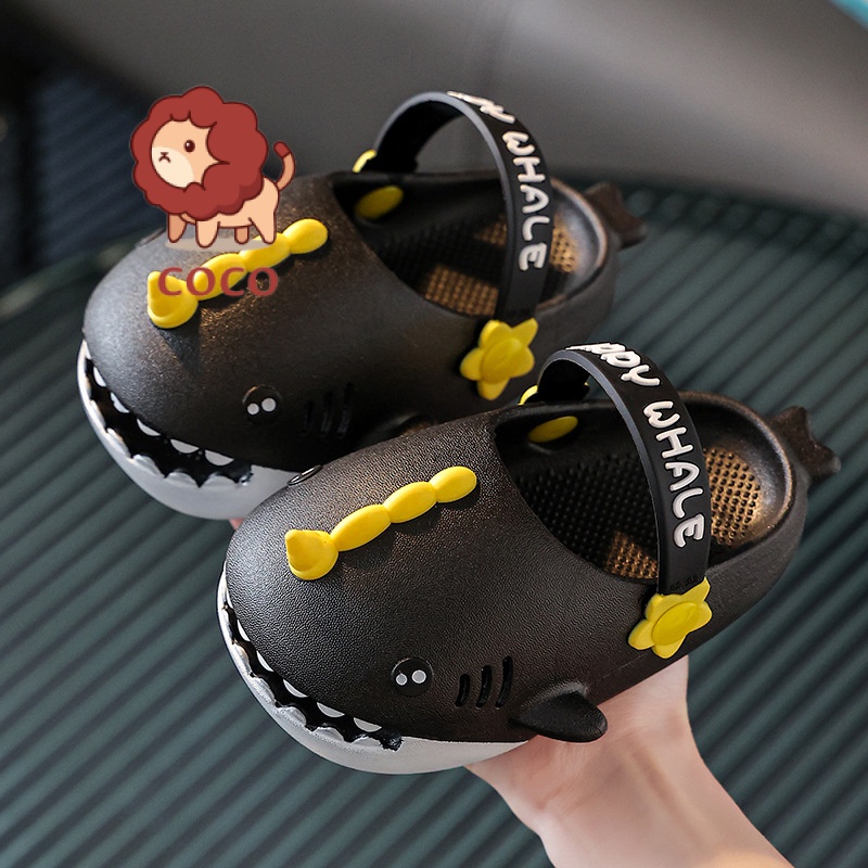 Dép Đi Trong Nhà Tắm Chống Trượt Hình Cá Mập Thời Trang Mùa Hè Cho Bé