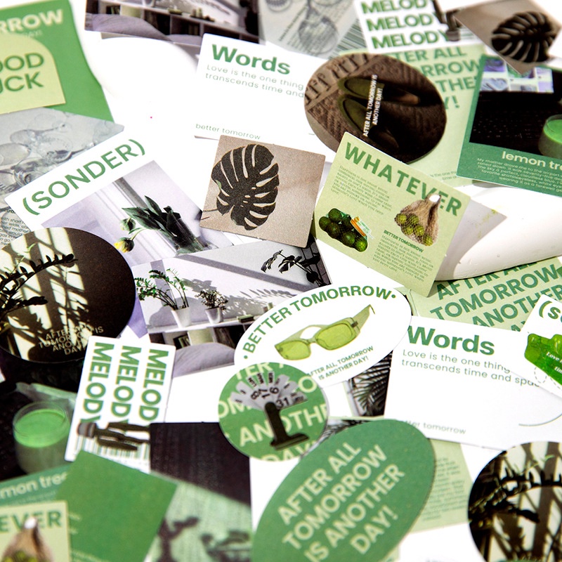 Set 46 tấm sticker aesthetic Better Tomorrow