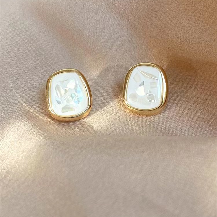 Khuyên Tai Hình Học Tráng Men Nhỏ Giọt Thiết Kế Tinh Tế Thời Trang Mới 2023