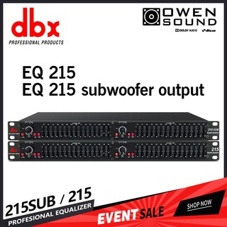 Đầu lọc xì equalizer dbx 215 / 215sub cao cấp -2 kênh- 30 cần chỉnh, bộ lọc xì karaok chuyên nghiệp lọc tiếng cực hay