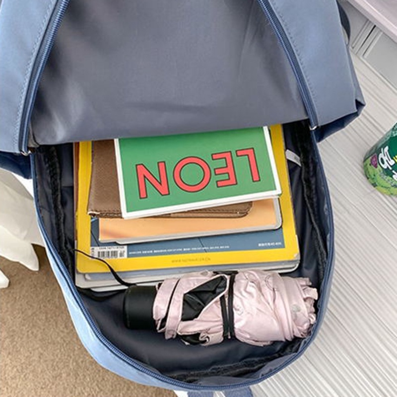 IELGY Large Capacity Japanese Color-block Backpack Girls' High-value Girls' Schoolbag College-style Backpack