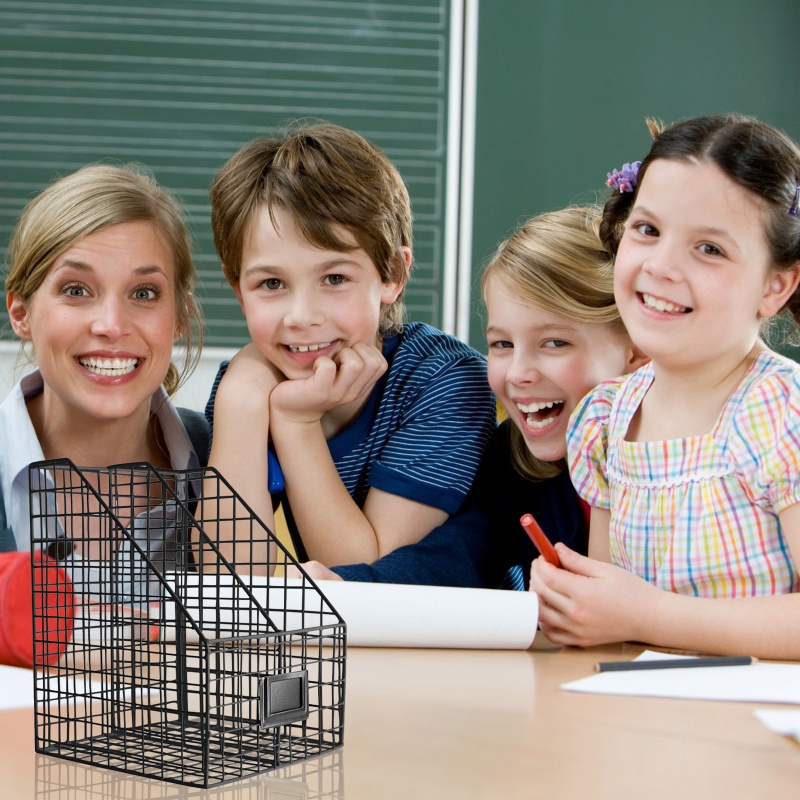 Giá Đỡ Tạp Chí Hai Tầng Bằng Kim Loại Phong Cách Bắc Âu Đơn Giản