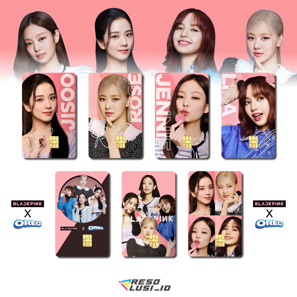 Miếng Dán Thẻ Card BLACKPINK X OREO | SKIN ATM, Thẻ Chung Cư Trang Trí - Chất Liệu Decal Vinyl Chống Nước