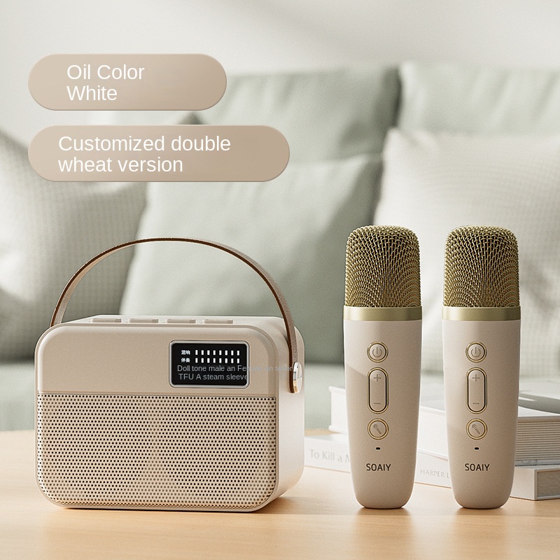 intelligent wireless Bluetooth speaker Sony Ericsson SK3 microphone audio integrated microphone Bluetooth Speaker National singing Karaoke Home Children's Home KTV XLWC